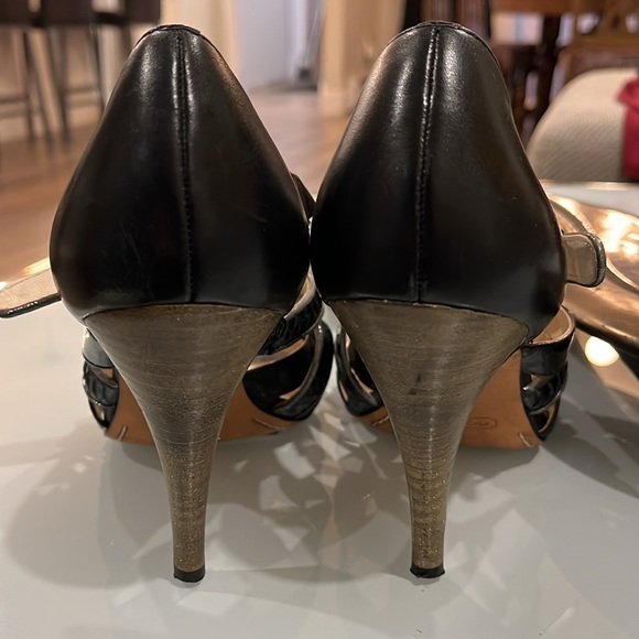 Coach Evie strappy leather pumps sz 7 - Picture 3 of 6